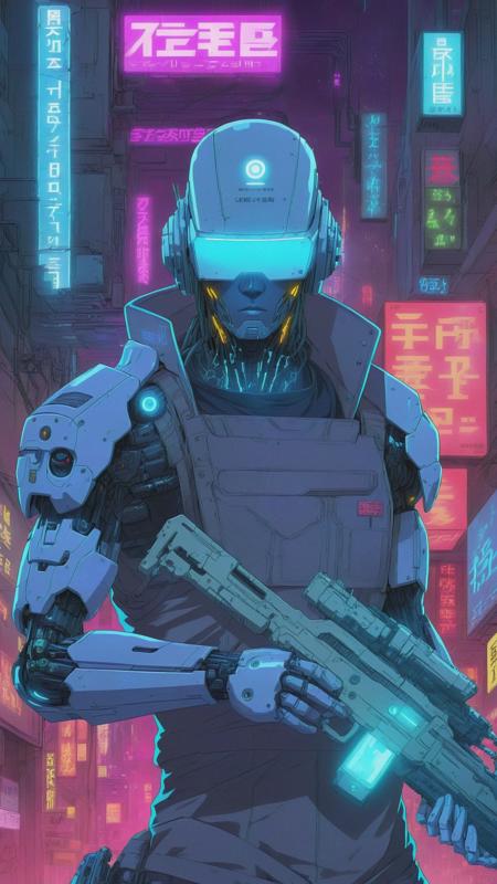 Cyberpunk Anime Style
