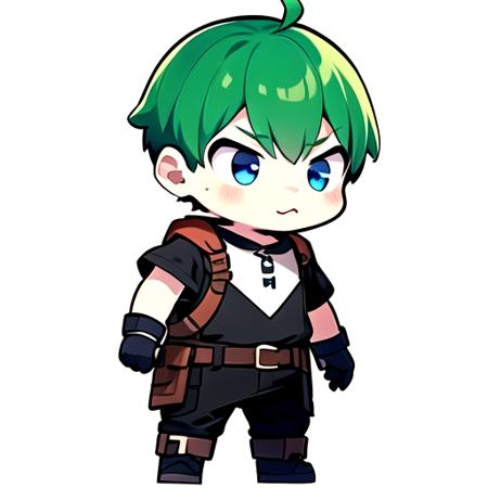 Boldline game style: boldline anything easily especially chibi 粗线条2D游戏lora：适合Q版人物