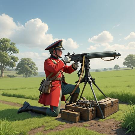 Vickers Medium Machine Gun (SDXL)