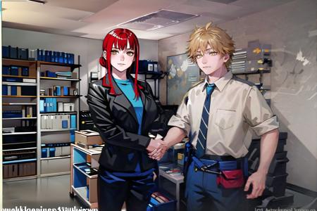 Young Michael Scott Shaking Ed Trucks Hand Meme | Pose LoRA