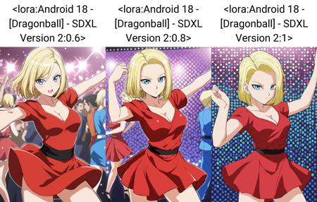 Android 18 - Dragon Ball Z / Super - SDXL / PONY / SD15 - UPDATE