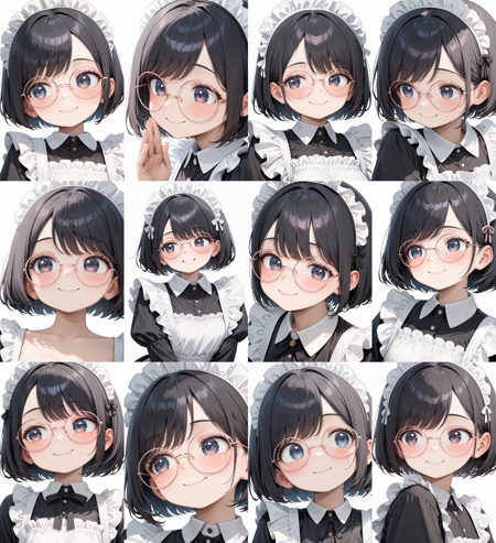 round metal frame glasses1 / illustrious