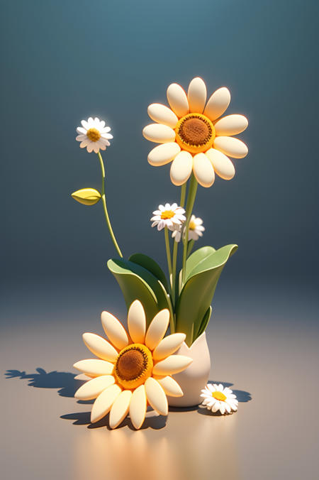 3D flower decoration/design material