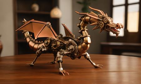 XL Realistic vintage mech art style