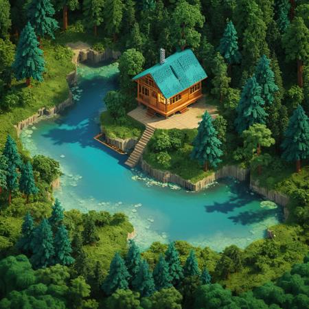 [Style/XL] Isometric Tile Map✨版本v1.0 (ID: 402465)