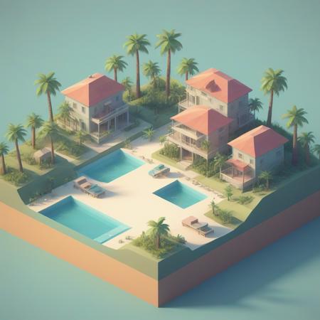 Isometric low poly XL