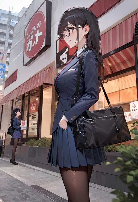 ファミレスの外観G family restaurant G SDXL