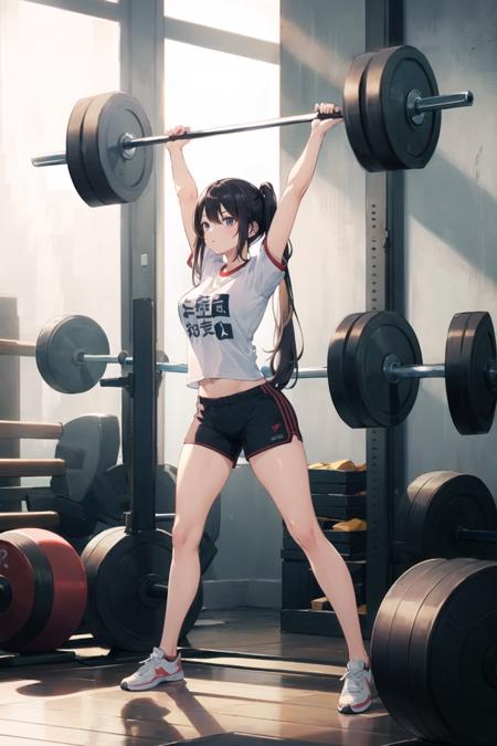 [OpenPose + Lineart] Weightlifting