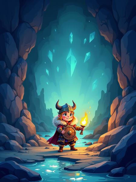Cute stylized illustration