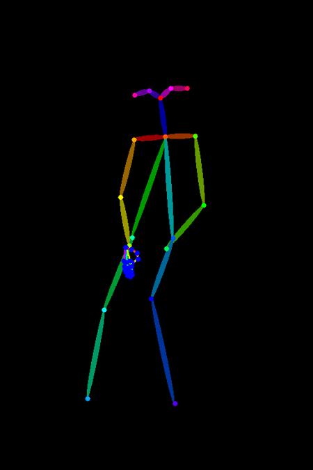 正常坐姿与站着弯腰 / Normal sitting posture and bending over while standing (full body)版本Usage 1 (ID: 75877)