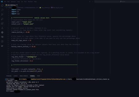 Lora metadata shortener/cleaner