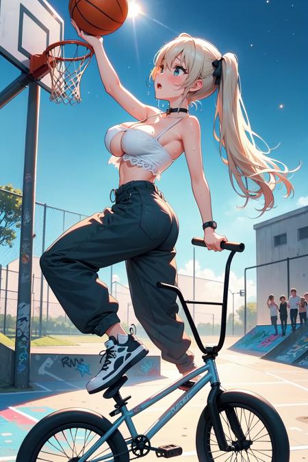 girl like basketball bmxbike