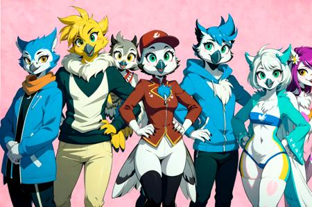 Anthro Birds LoRA