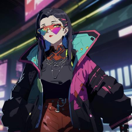 Cyberpunk Edgerunners Style LoRA [XL+Pony]