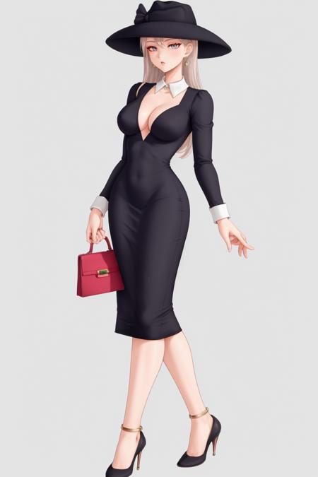 Monochrome Color Block Pencil Dress