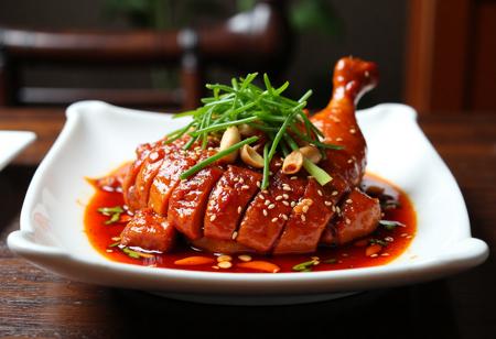 Flux-口水鸡-Steamed Chicken with Chili Sauce