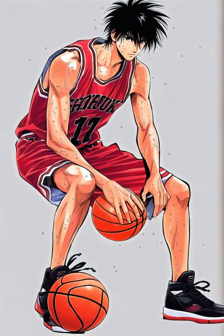 [illustrious XL] Inoue Takehiko/井上雄彦 《SLAM DUNK》/《灌篮高手》 樱木花道、流川枫 - Artist Style