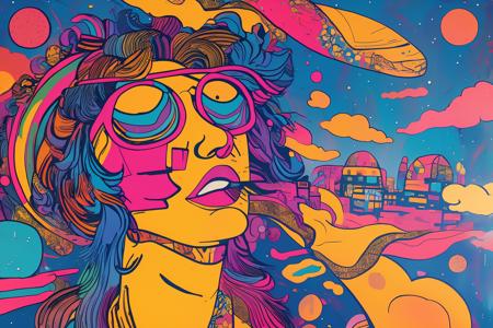 psychedelic funk art style