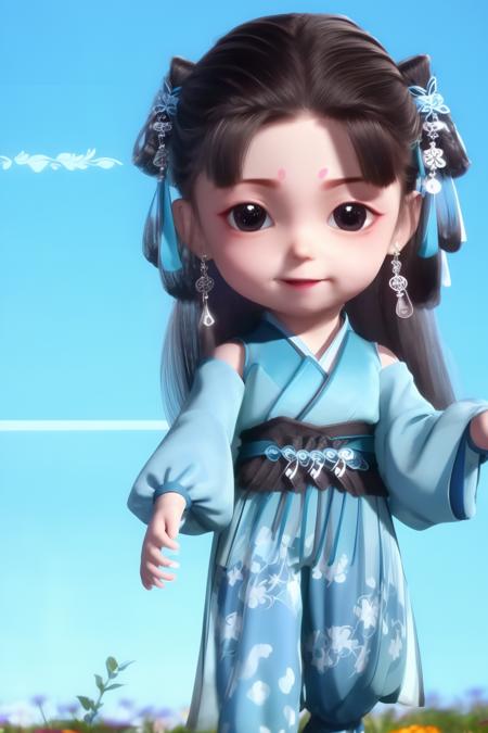 anime--character-LanLinge-Q——动画《师兄啊师兄》-- 蓝灵娥-Q版