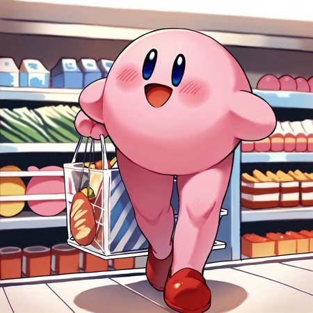 Kirby with legs