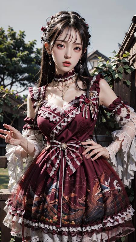【西洲梦鲤】Dress No.16 Red Dress版本Dress No.16 V3 xzml (ID: 182800)