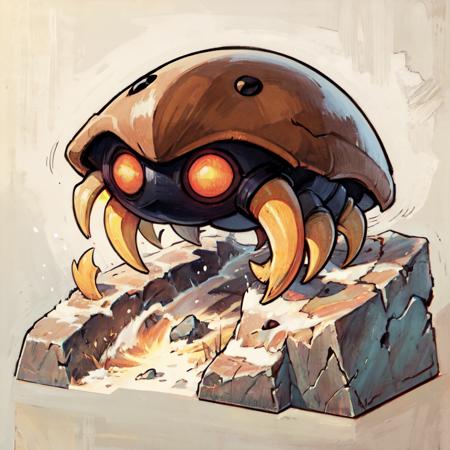 Kabuto: Dome Trilobite | カブト (Pokedex #0140) [Pony & SD1.5]