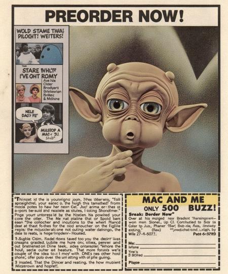 Mac the Alien - Mac and Me