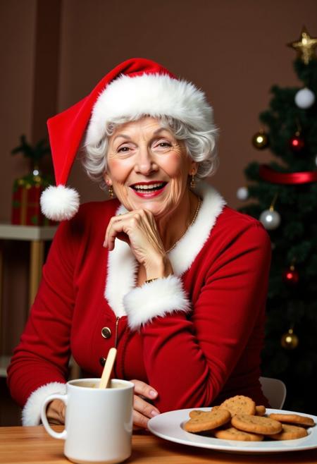 Wearing a Santa Hat (FLUX)