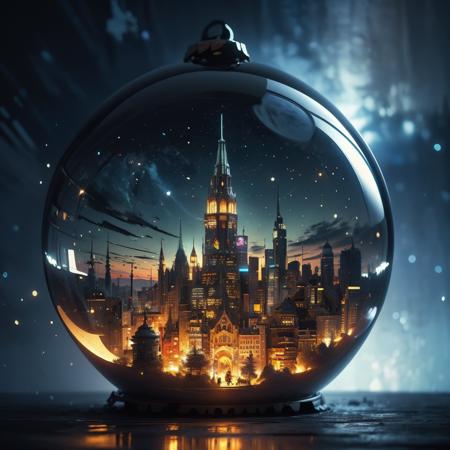 Christmas crystal ball