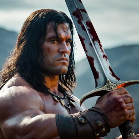 Conan The Barbarian (comic style + character) XL + SD1.5 + F1D