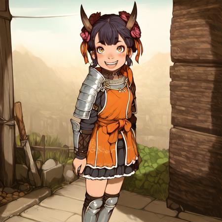 Oni Samurai Girl [Lascalae] WORK WITH 0 PROMPT AT ALL