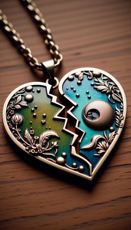 ? Split Heart Necklace Flux ? - Custom broken heart necklace