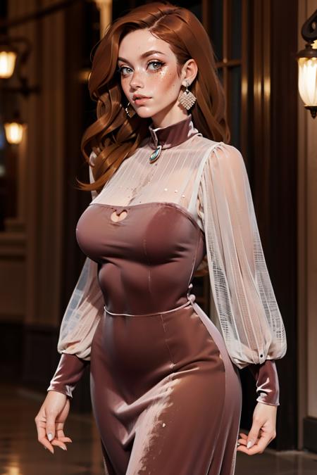 Maroon Velvet Dress