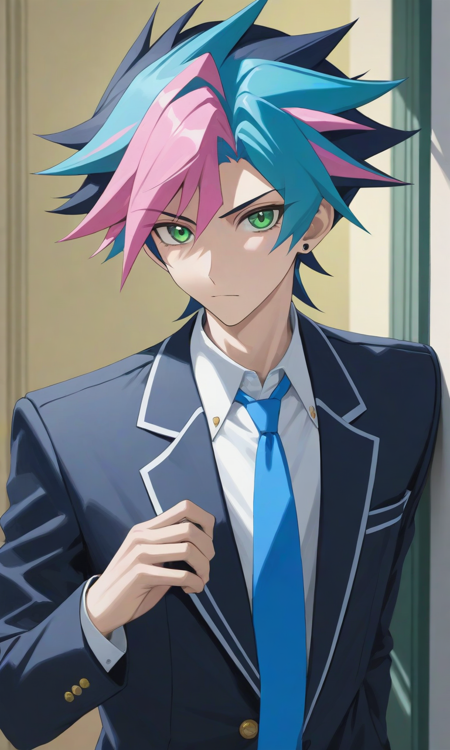 Yusaku Fujiki (藤木 遊作) / Playmaker (プレイメーカー) - Yu-Gi-Oh! VRAINS (遊☆戯☆王VRAINS) - (Pony) / (SDXL)版本SDXL (ID: 511508)