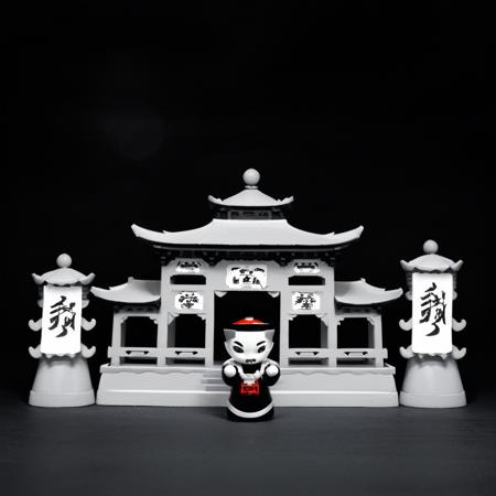 Adorable Jiangshi Chinese vampire toy - sdxl