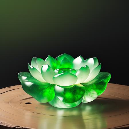 Realistic jadeite carving art style