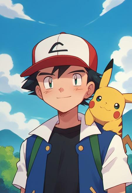 Ash Ketchum / Satoshi - Kanto version - Pony + Illustrious版本Pony - 1.0 (ID: 550264)