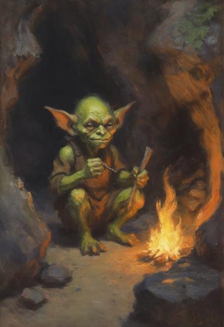 Eldritch Impressionism oil painting