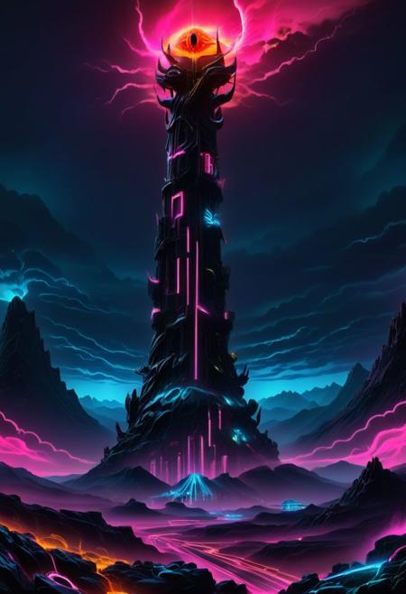 Sauron's Tower | Barad-dûr (Mordor, Middle Earth) (Lord of the Rings) [SDXL & SD1.5]