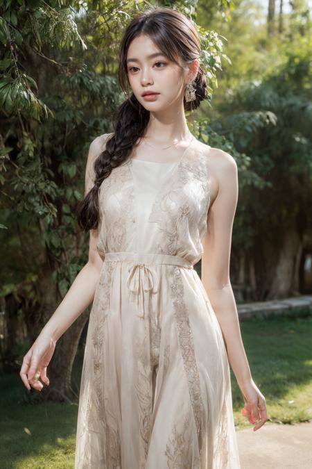 tulle lace dress (薄紗蕾絲洋裝)