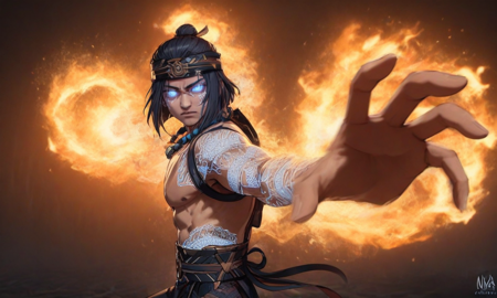 God of fire Liu Kang (Mortal Kombat)