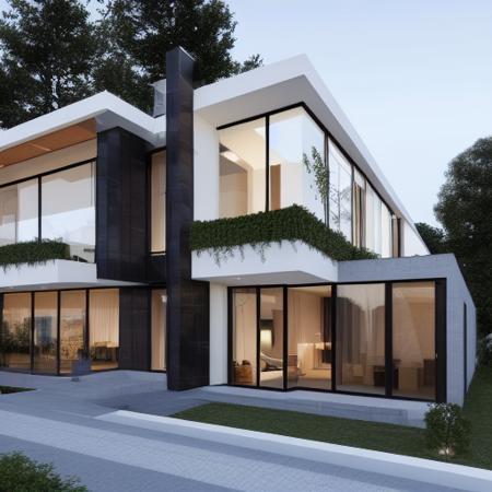 LoRA GDM Luxury Modern House / Building Architecture