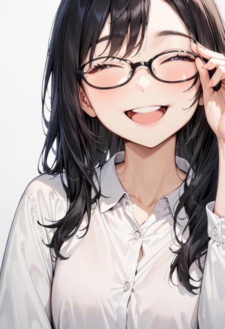 oval cell frame glasses2 SDXL