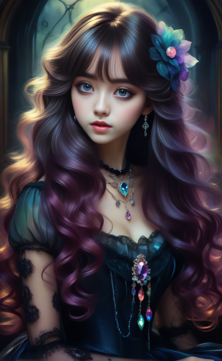 korean large-eyed girl LORA XL