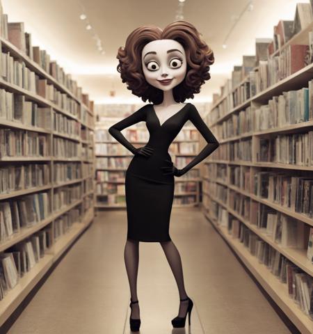Tim Burton Female Diffusion SDXL