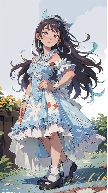 【南国慕蝶】Dress No.10 Cyan Dress