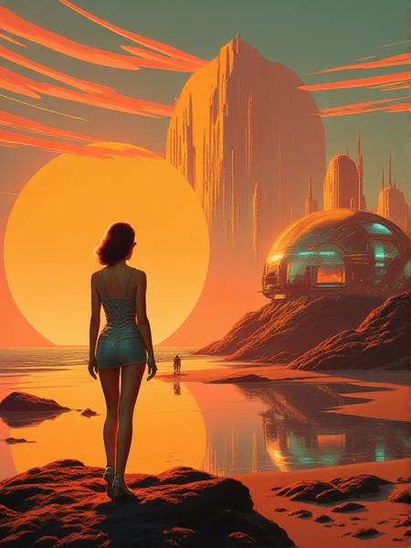 Retrofuturism Style - Flux1.D版本v1.0 (ID: 1184818)