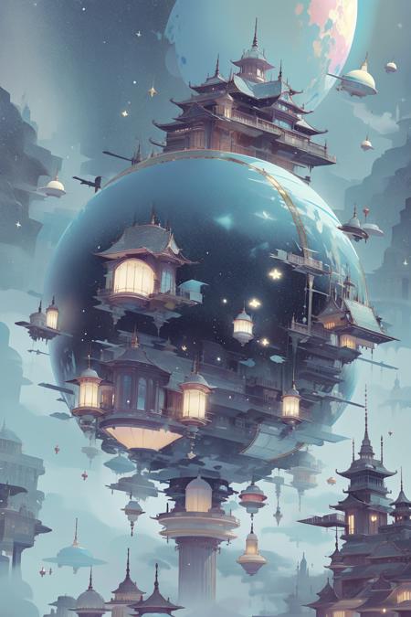 巨大透明飞船|Huge transparent spaceship