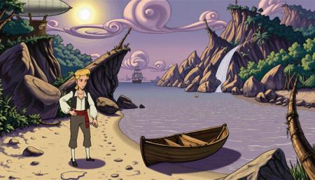 90s Video Game Animation / Cartoon Art Style - Bill Tiller / Lucas Arts [Flux]