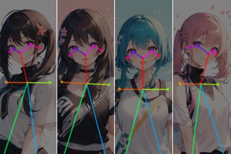 [OpenPose + Lineart] Column lineup版本v1.0 (ID: 189844)